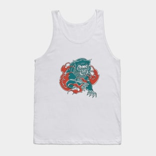 Jaguar Traditional Tattoo Art Tank Top